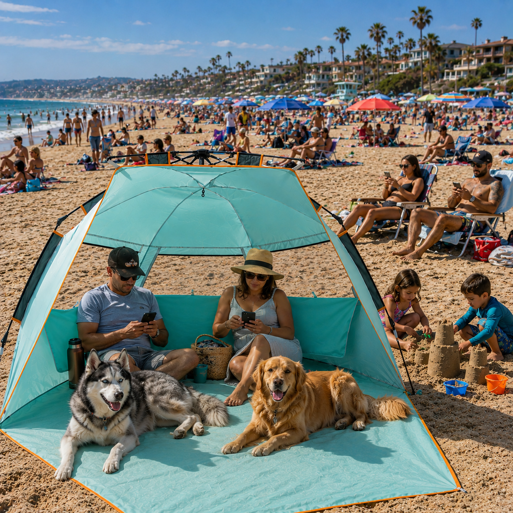 Aven™ Family & Pet Beach Shelter – UPF 50+