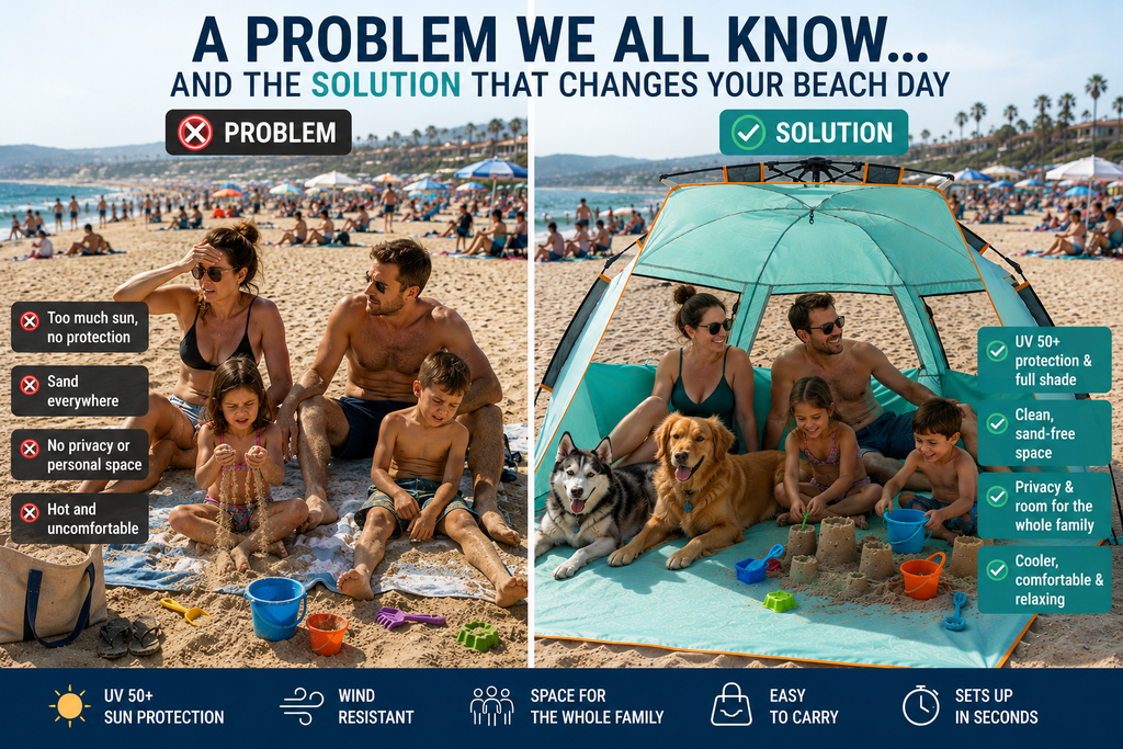 Aven™ Family & Pet Beach Shelter – UPF 50+