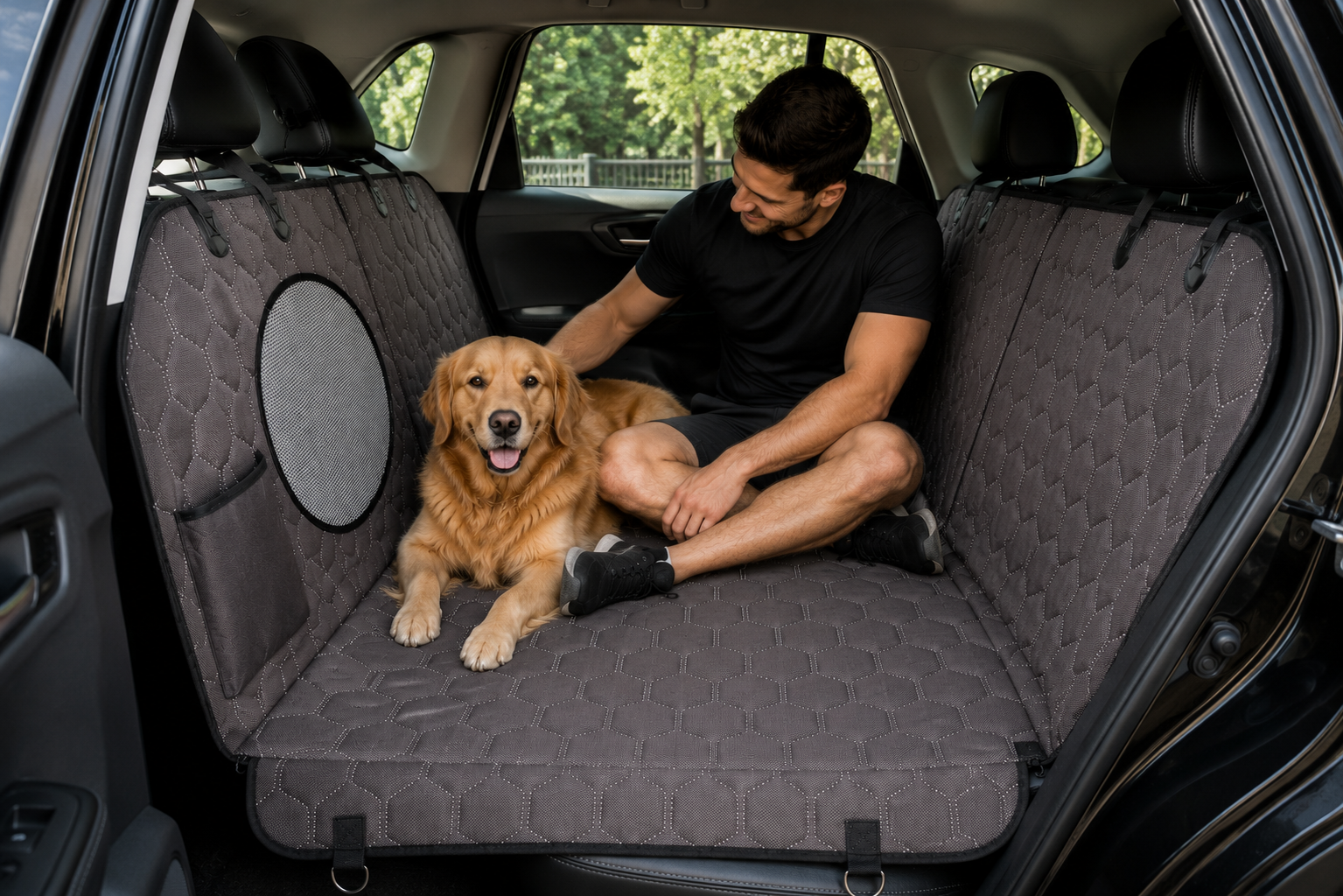 Luxury Dog Back Seat Protector