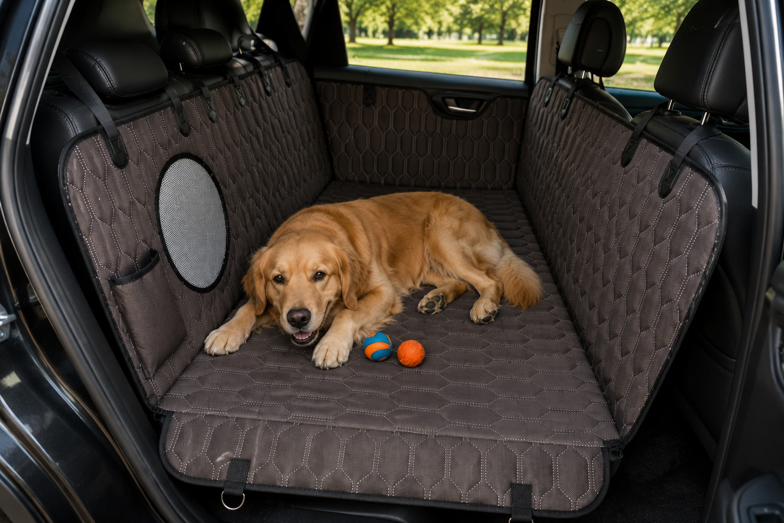 Luxury Dog Back Seat Protector