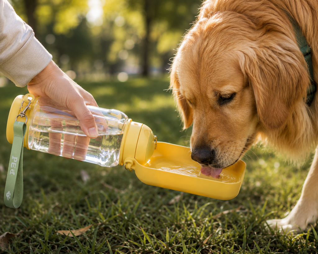 PawTravel™ 2-in-1 Portable Dog Water Bottle