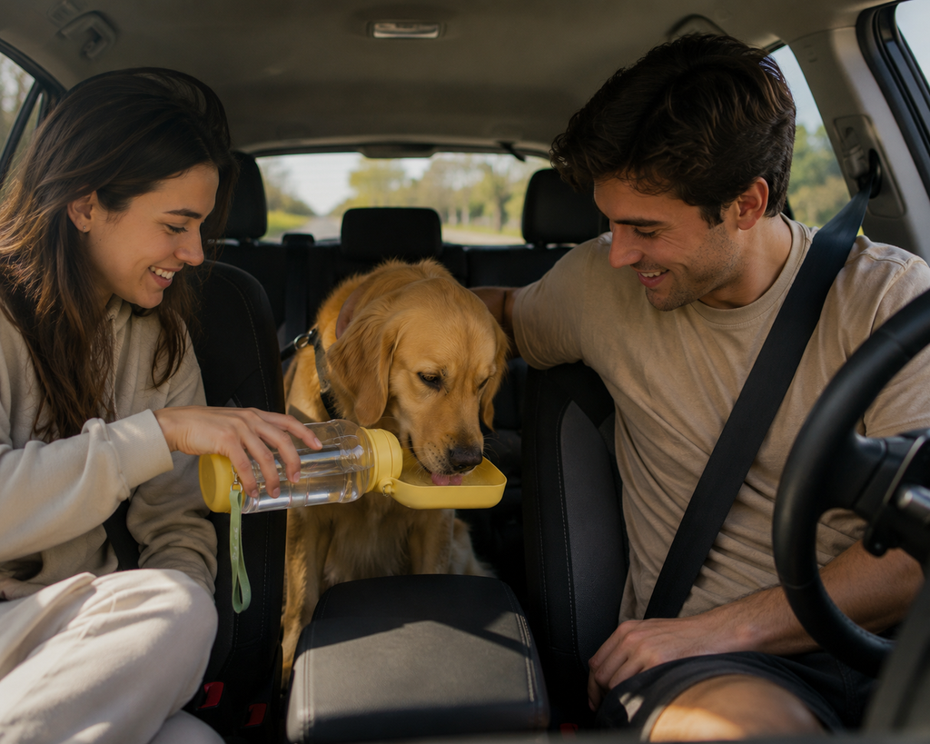 PawTravel™ 2-in-1 Portable Dog Water Bottle
