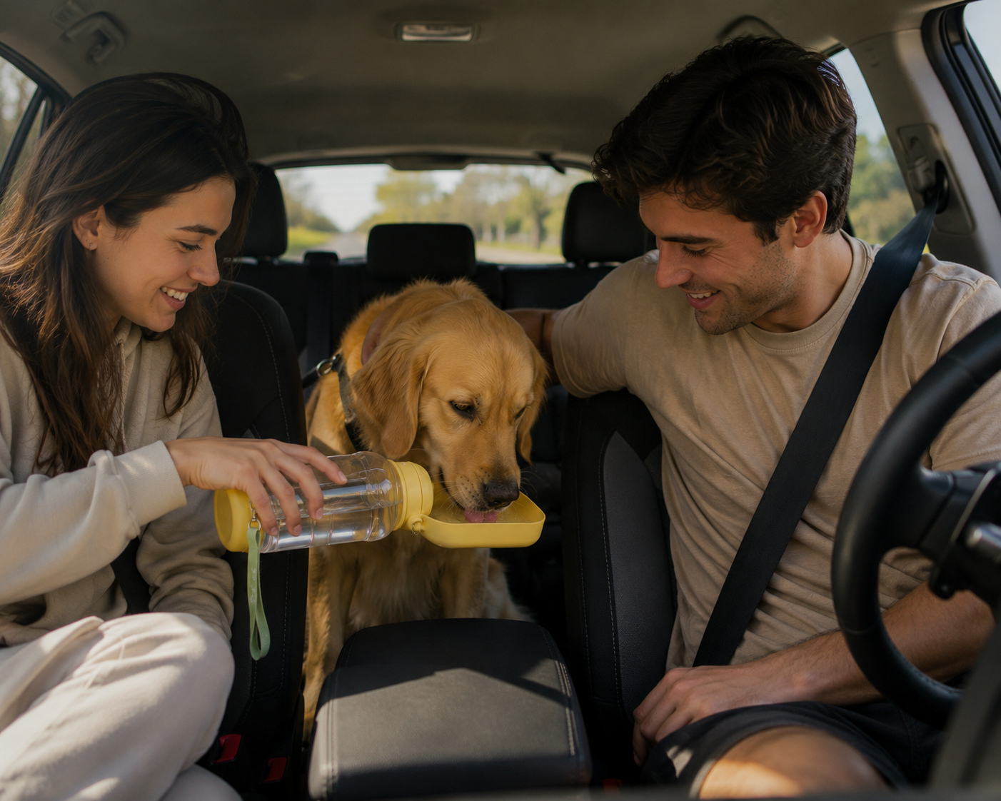 PawTravel™ 2-in-1 Portable Dog Water Bottle
