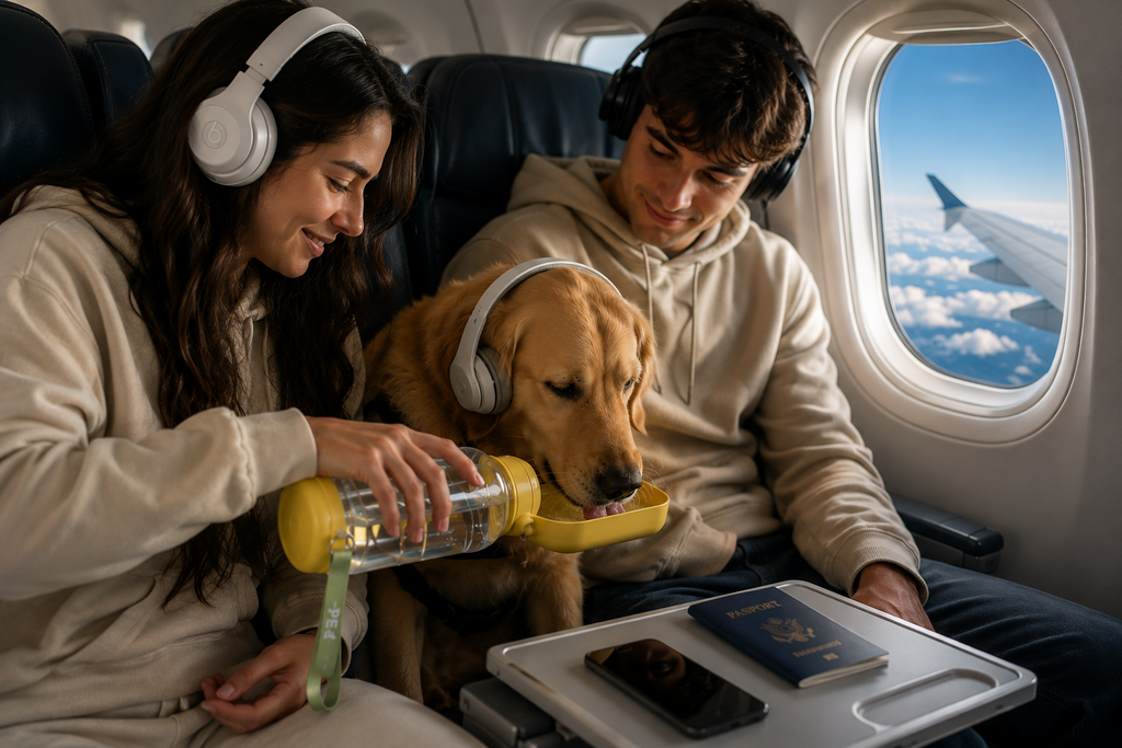 PawTravel™ 2-in-1 Portable Dog Water Bottle